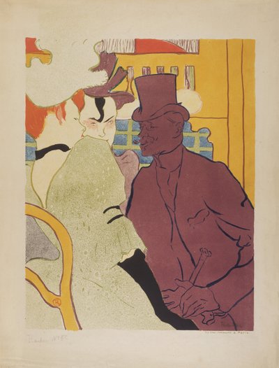Flirt (An Englishman at the Moulin Rouge) by Henri de Toulouse Lautrec